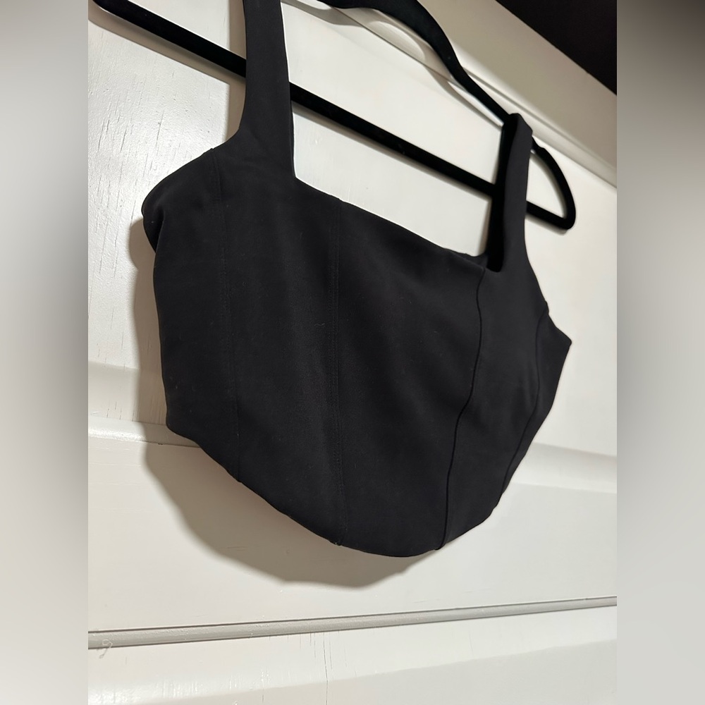 crop tank with front boning